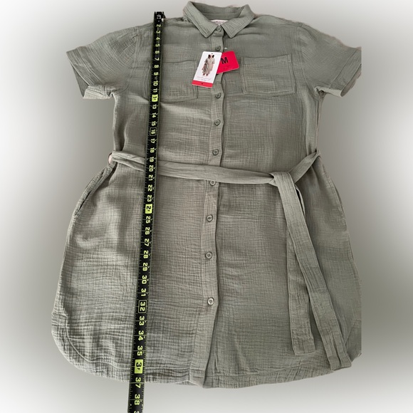 Weatherproof Vintage Women’s Gauze Dress Size:M Green NWT) - Picture 5 of 6